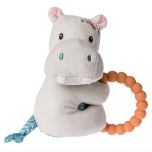 Mary Meyer Hippo Jewel Baby Plush Stuffed Toy Teether Rattle
